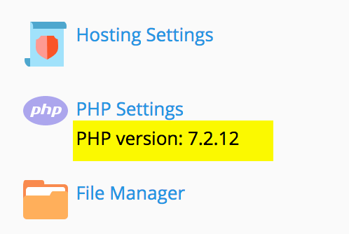 PHP Version in Plesk