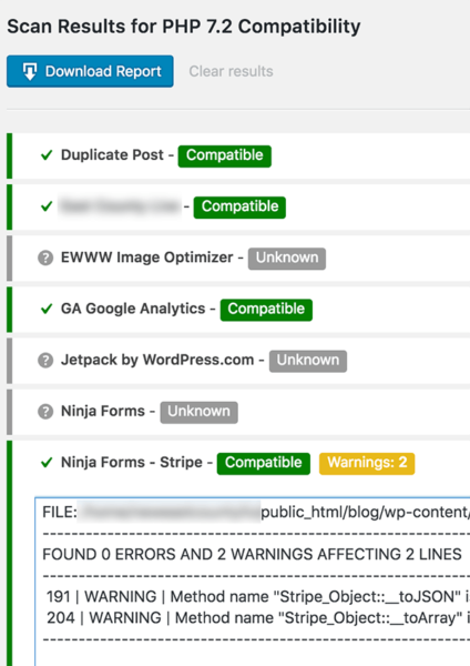 PHP Compatibility Checker